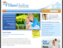 Tablet Screenshot of hemhealing.com